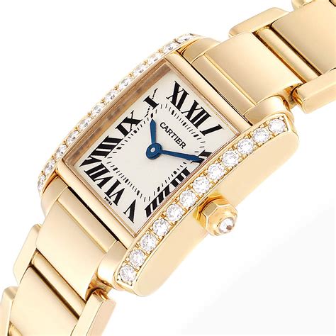 cartier watch silver and gold|cartier 18k gold ladies watches.